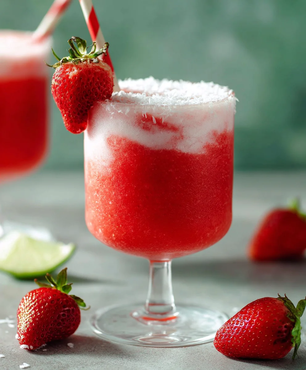 Classic Strawberry Daiquiri Recipe- Best Non-Non-Non-Alcoholic Alternativeic Version