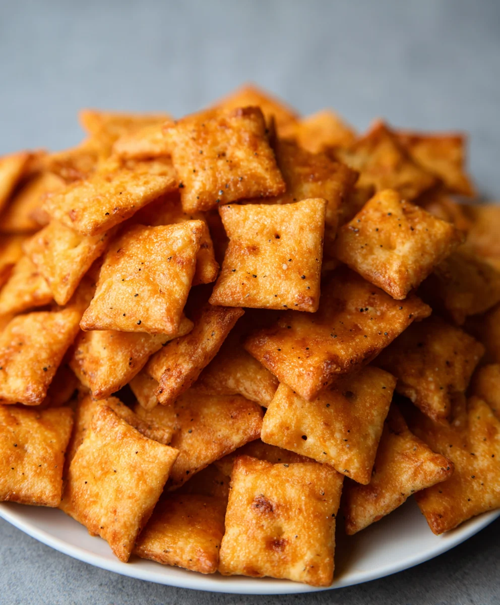 Homemade Sourdough Cheez Its- Irresistible Crackers