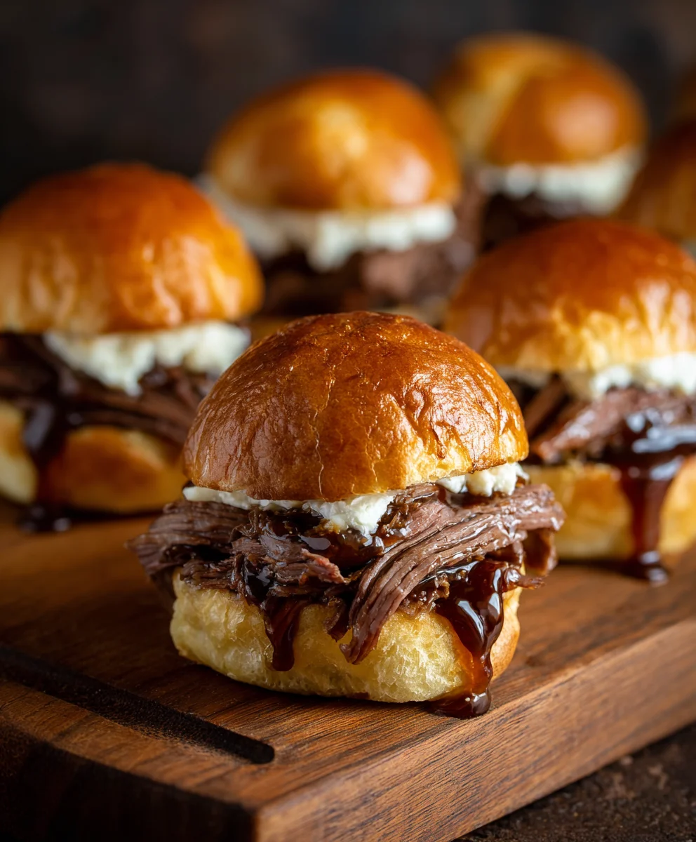 Easy French Dip Sliders-Perfect Party Appetizer