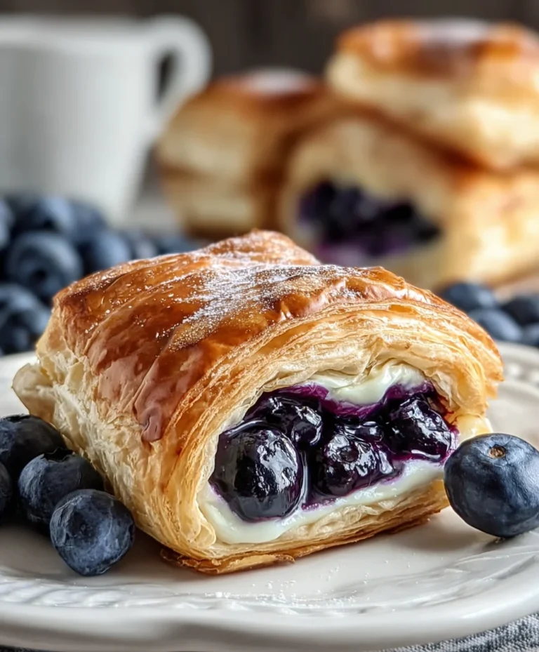 Blueberry Cream Cheese Puff Pastry Recipe