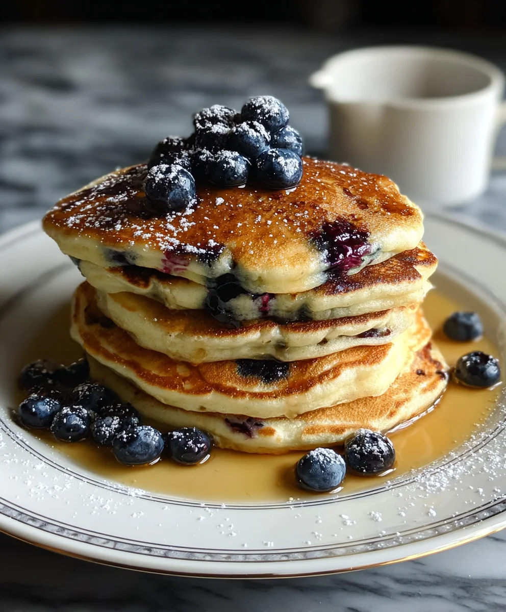 Fluffy Easy Blueberry Pancakes- Perfect Breakfast Treat