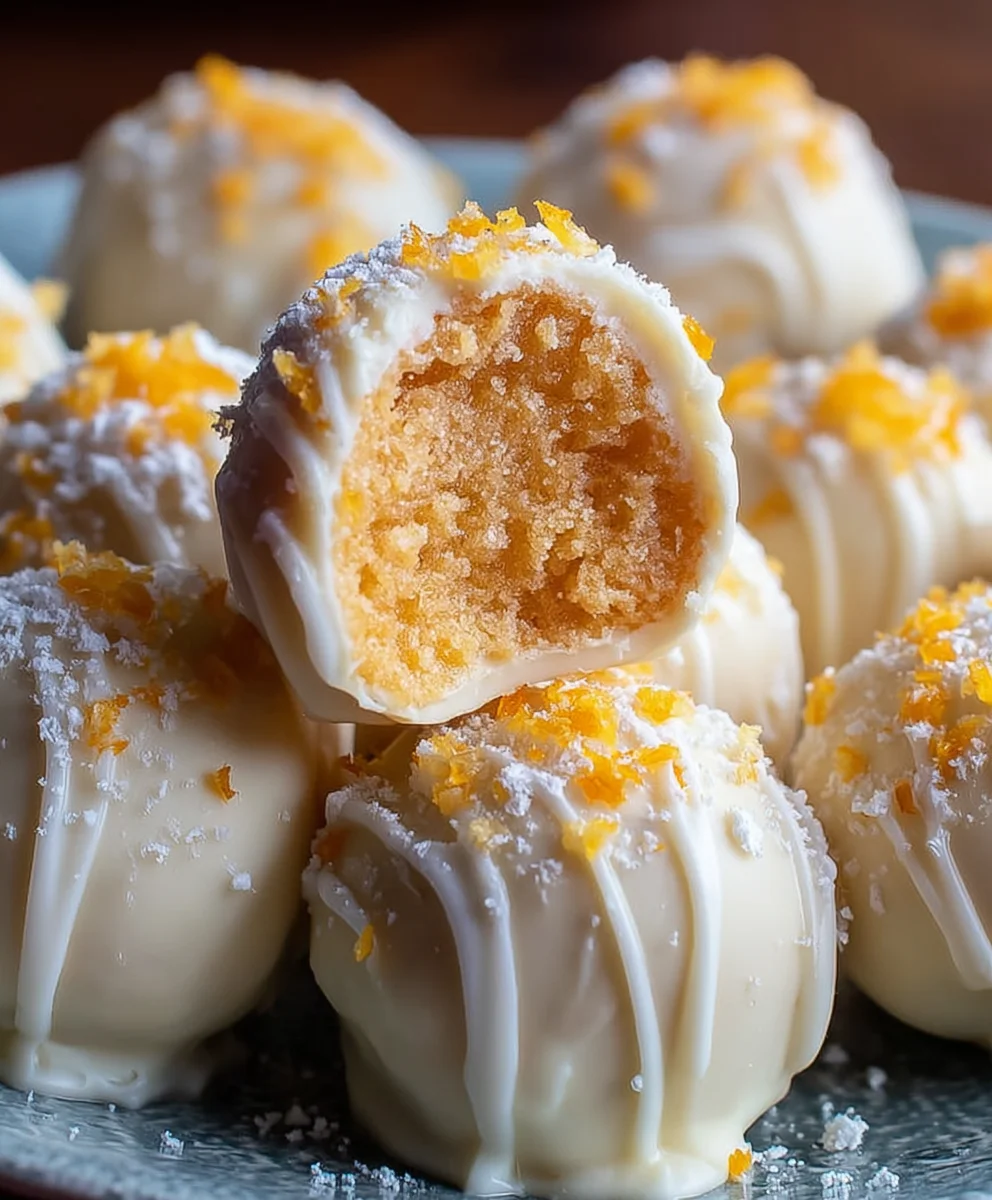 White Chocolate Orange Truffles-Creamsicle Flavor