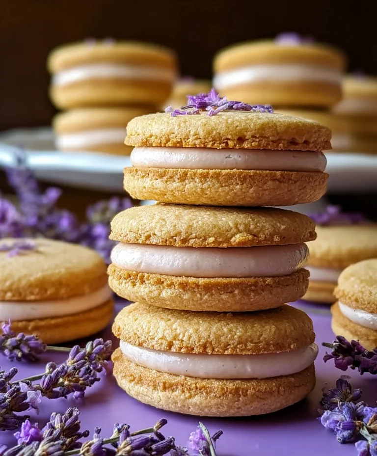 Lemon Lavender Sandwich Cookies-Easy & Delicious Recipe