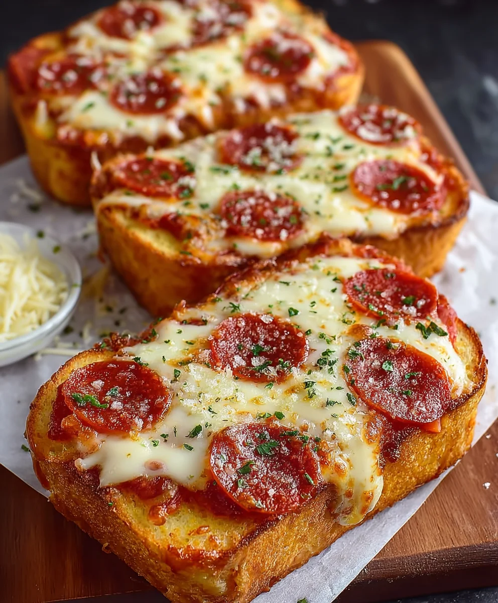 Texas Toast Garlic Bread Pizza-Easy Dinner