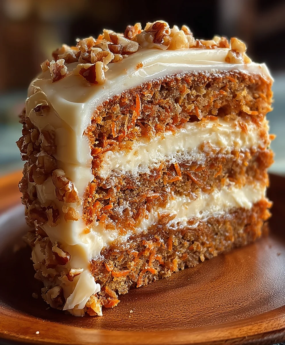 Honeybun Carrot Cake with Creamy Cheesecake Filling
