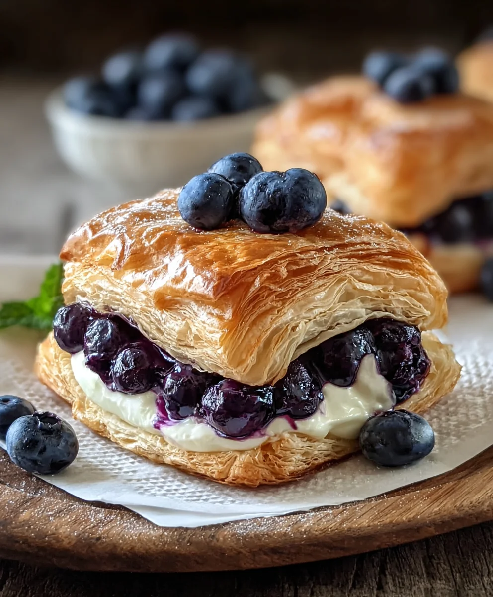 Blueberry Cream Cheese Puff Pastry Recipe
