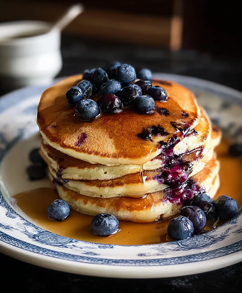Fluffy Easy Blueberry Pancakes- Perfect Breakfast Treat
