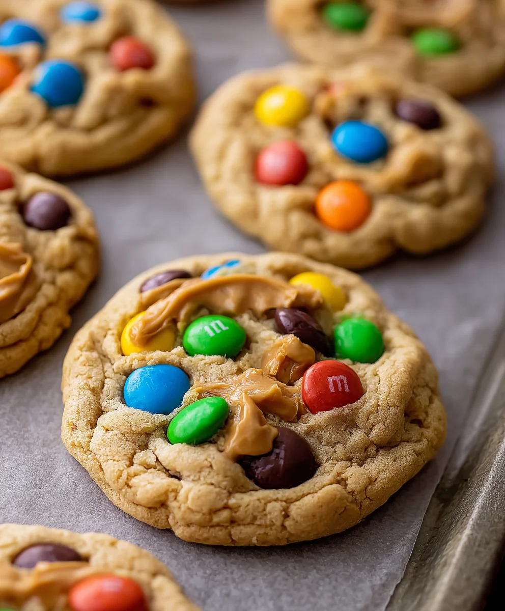 Easy Peanut Butter M&M Cookies Recipe