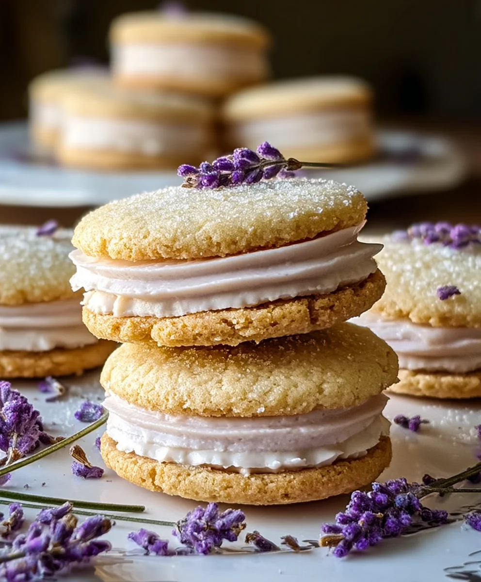 Lemon Lavender Sandwich Cookies-Easy & Delicious Recipe