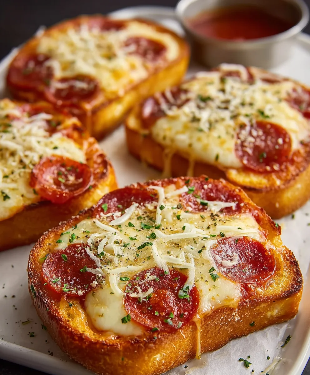 Texas Toast Garlic Bread Pizza-Easy Dinner