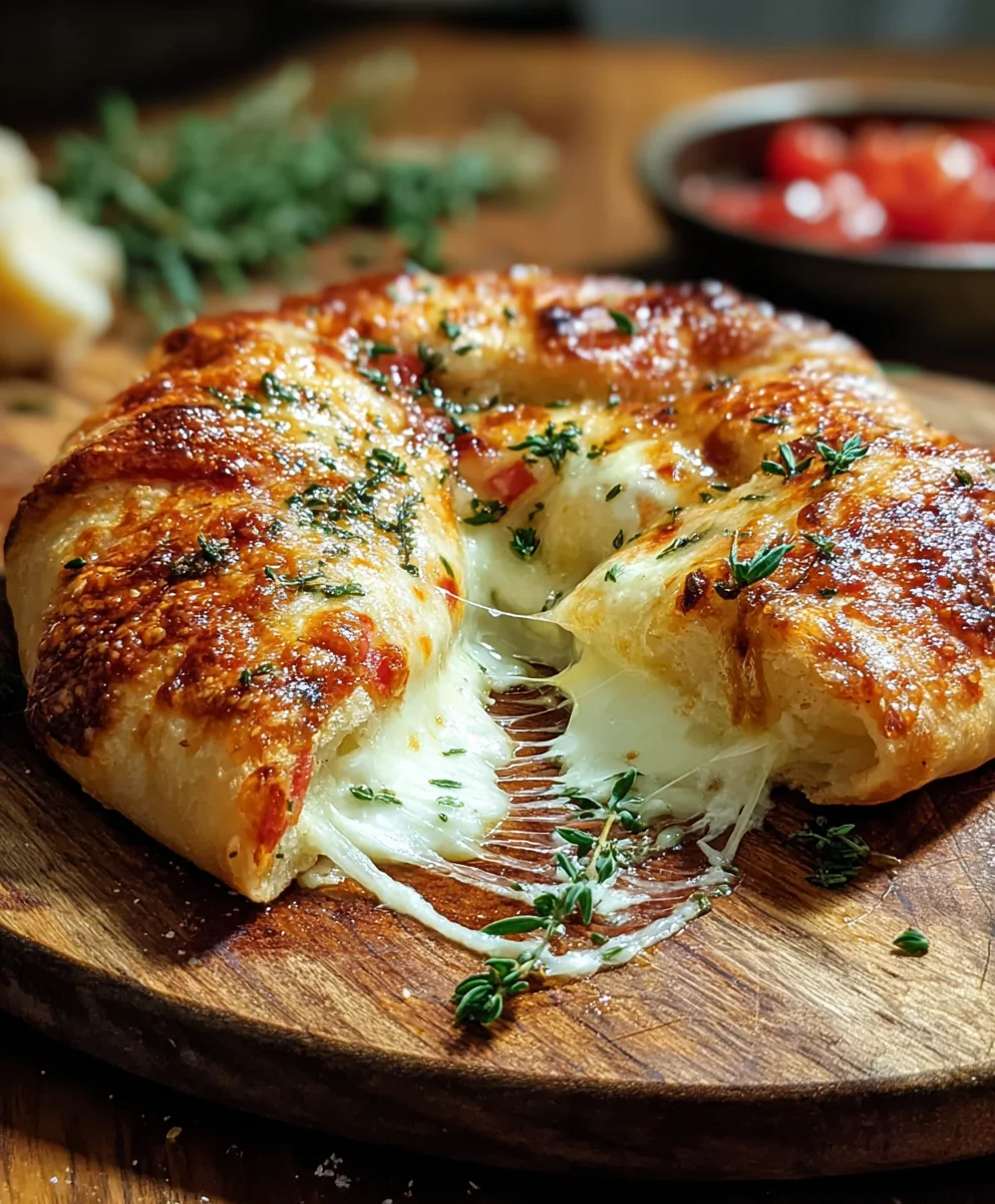 Stuffed Brie Cheese Pizza- Decadent & Easy Recipe