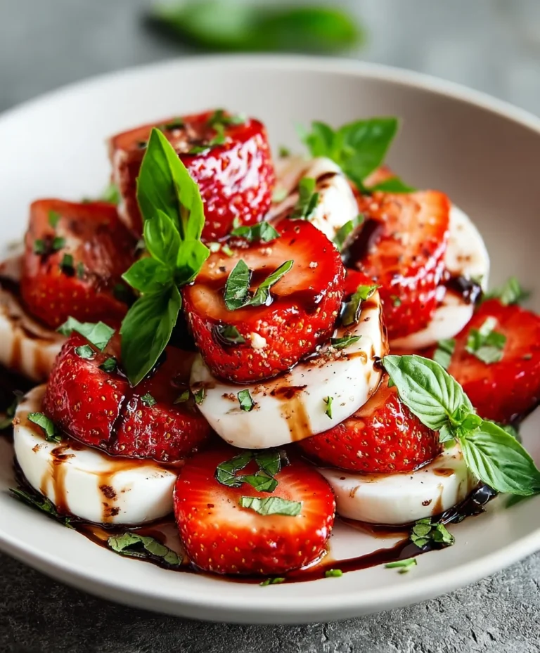 Balsamic Strawberry Caprese Salad – Fresh Twist