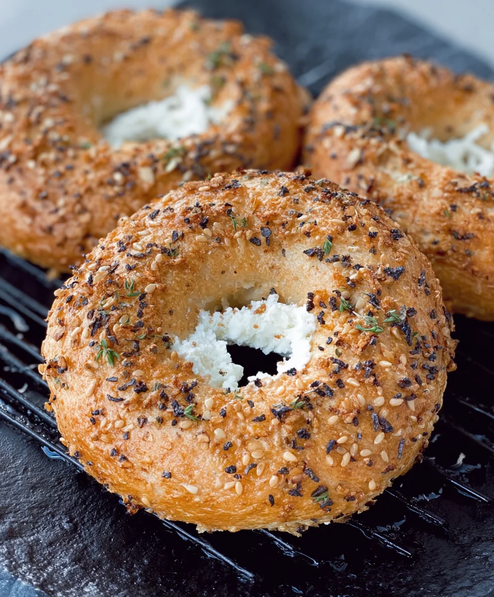 Protein Bagels - Healthy Cottage Cheese Breakfast