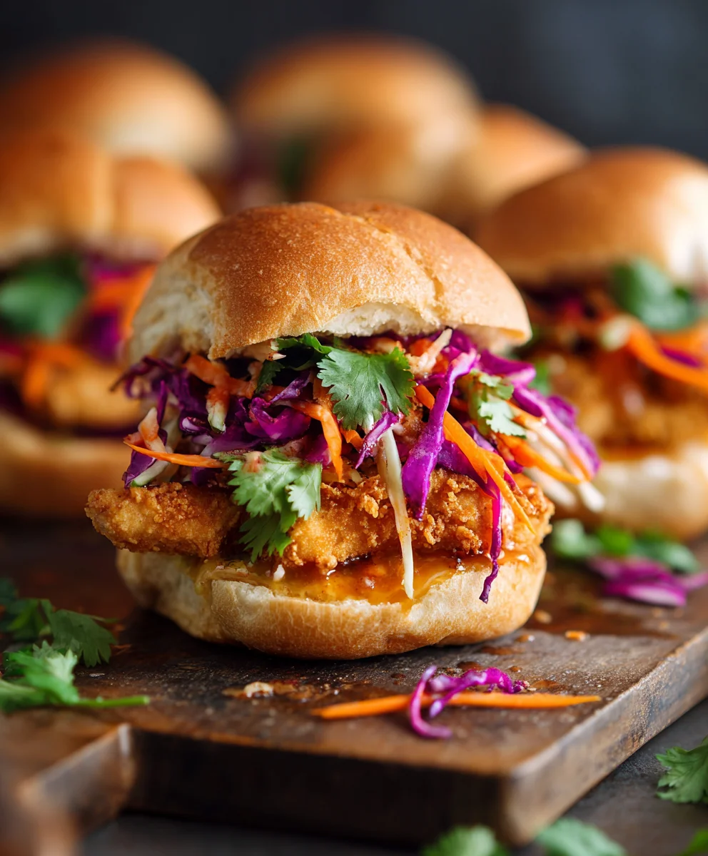Bang Bang Chicken Sliders - Easy Flavorful Appetizer