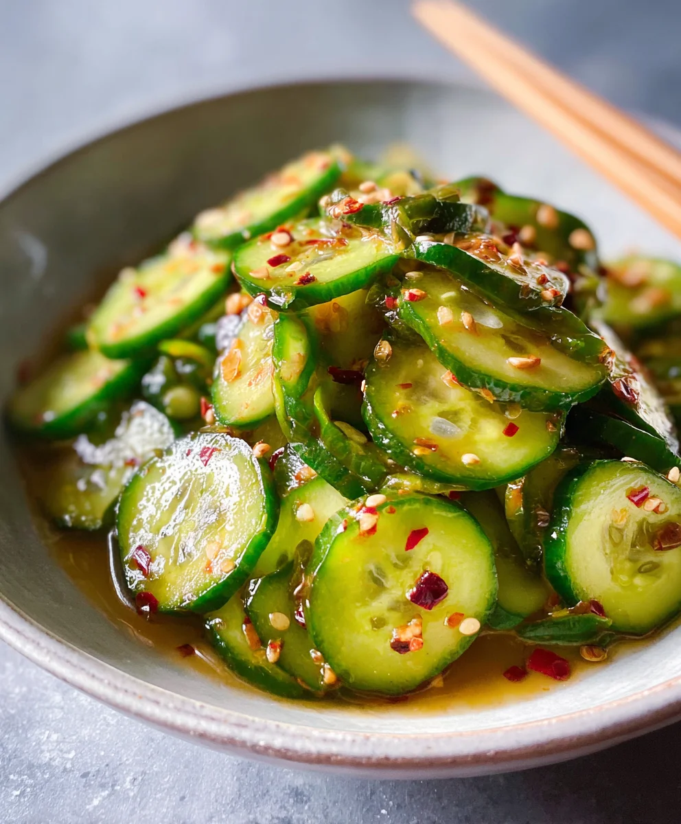 Easy Asian Cucumber Salad Recipe- Refreshing & Quick