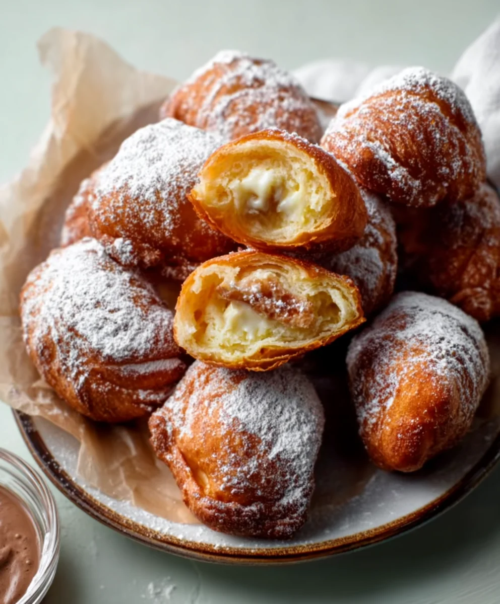 Fried Croissant Beignets-Easy Sweet Treat