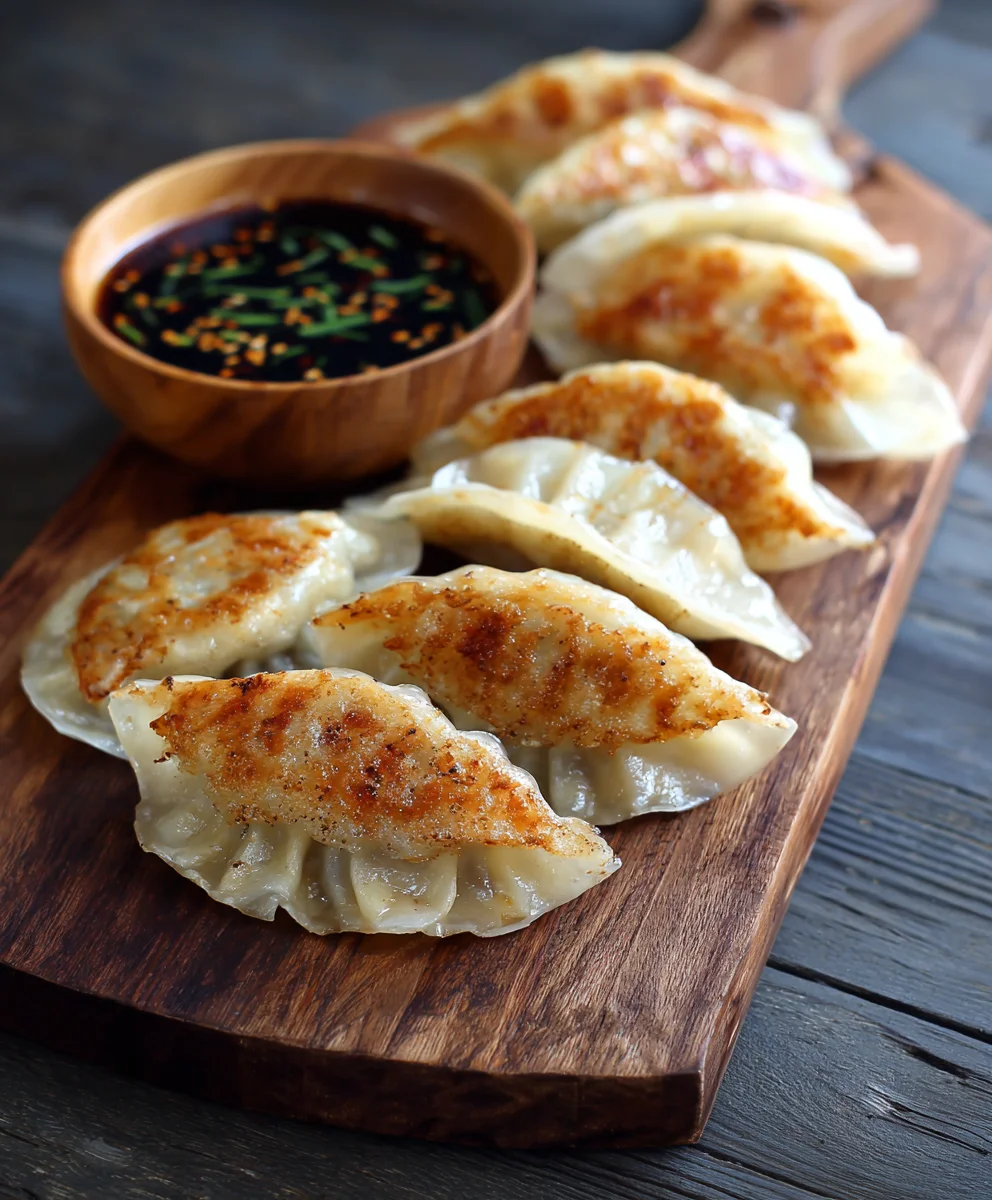 Crispy Pan Fried Beef Potstickers - Easy Dumpling Recipe