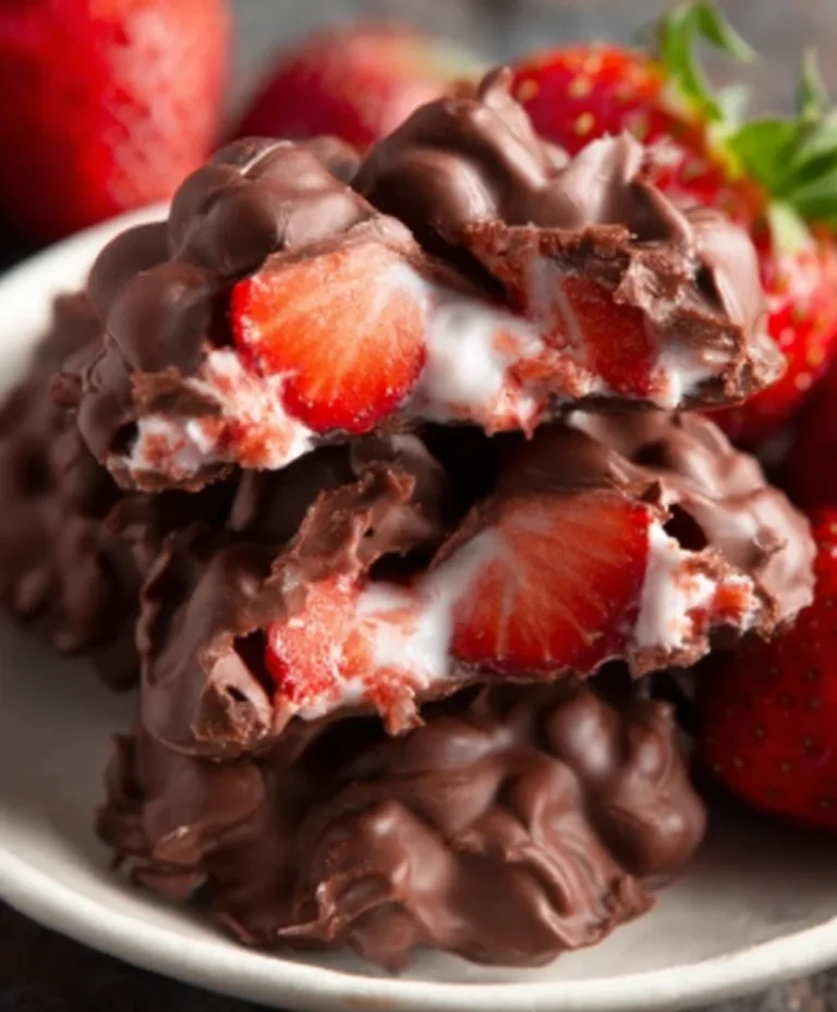 Chocolate Strawberry Yogurt Clusters Viral Recipe