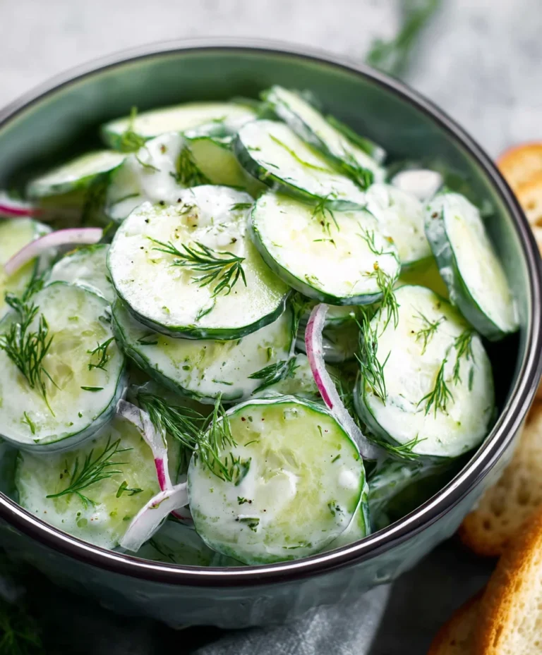 Fresh Cucumber Dill Salad – Easy & Delicious Recipe
