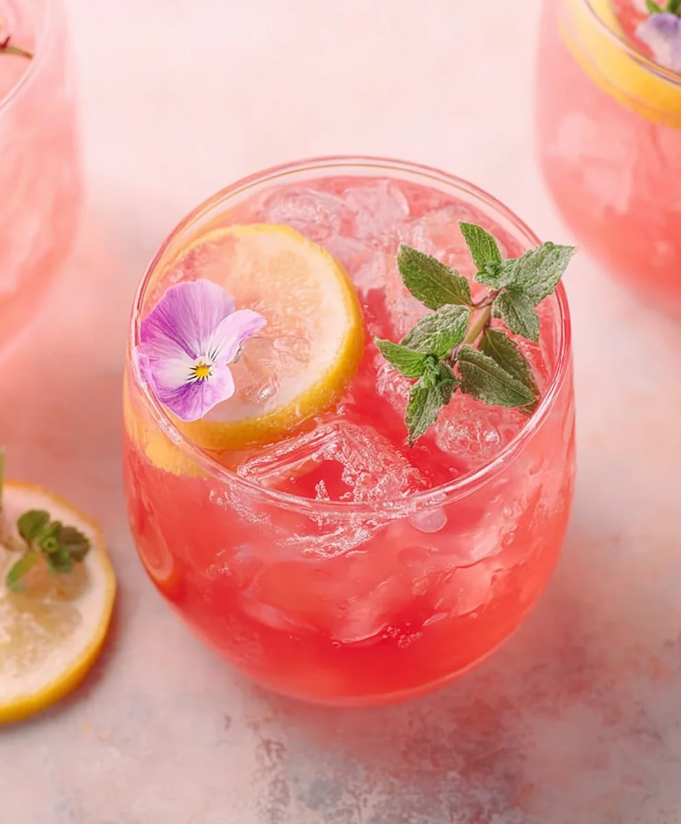 Refreshing Pink Lemonade Cocktail- Non-Non-Non-Alcoholic Alternativeic Drink