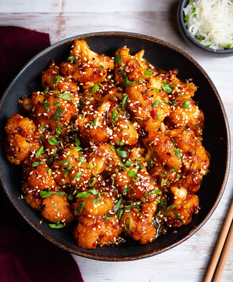 Sticky Sesame Cauliflower - Easy Flavorful Recipe