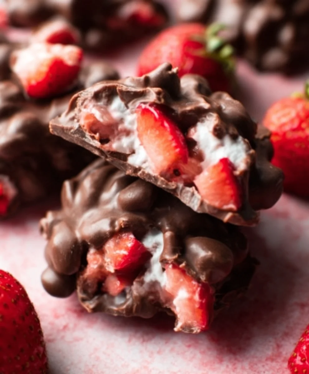 Chocolate Strawberry Yogurt Clusters Viral Recipe