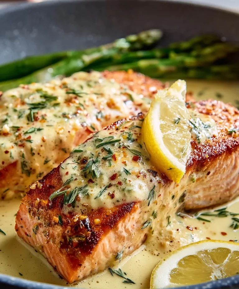 Creamy Lemon Butter Salmon-Easy Quick Recipe