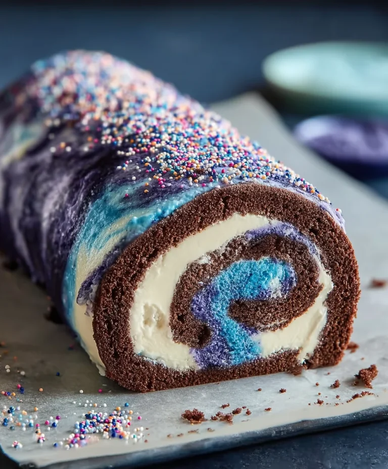 Galaxy Cake Roll – Stunning Swirls & Cosmic Flavor