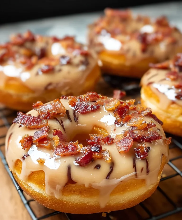 Maple Beef Beef Bacon Doughnuts- Sweet Savory Delight