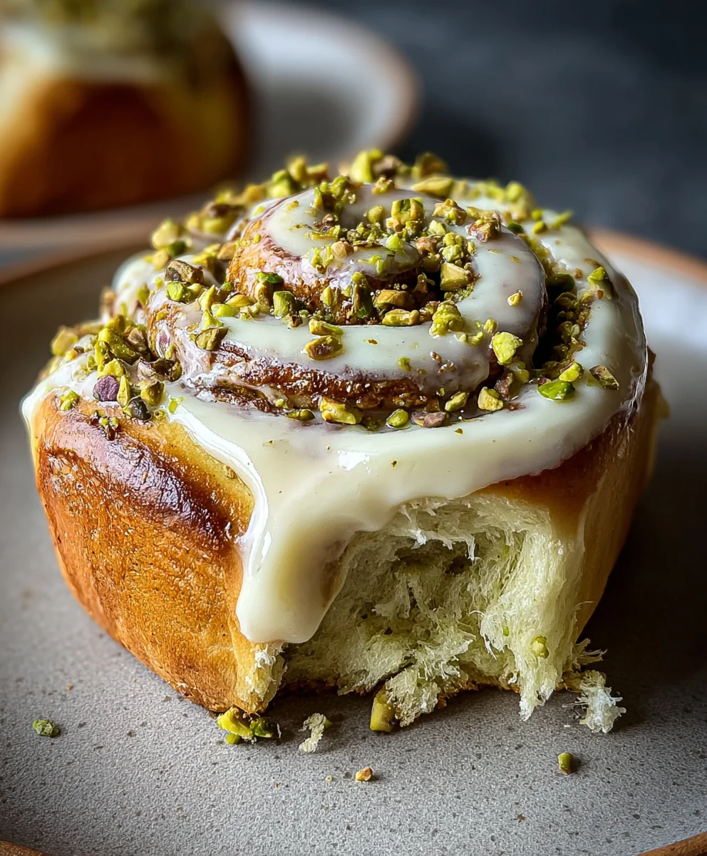 Small Batch Pistachio Cream Cinnamon Rolls Recipe