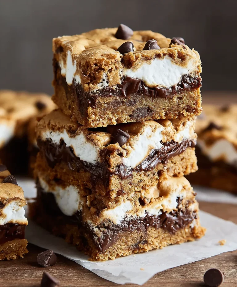 Peanut Butter Smores Blondies-Decadent Treat