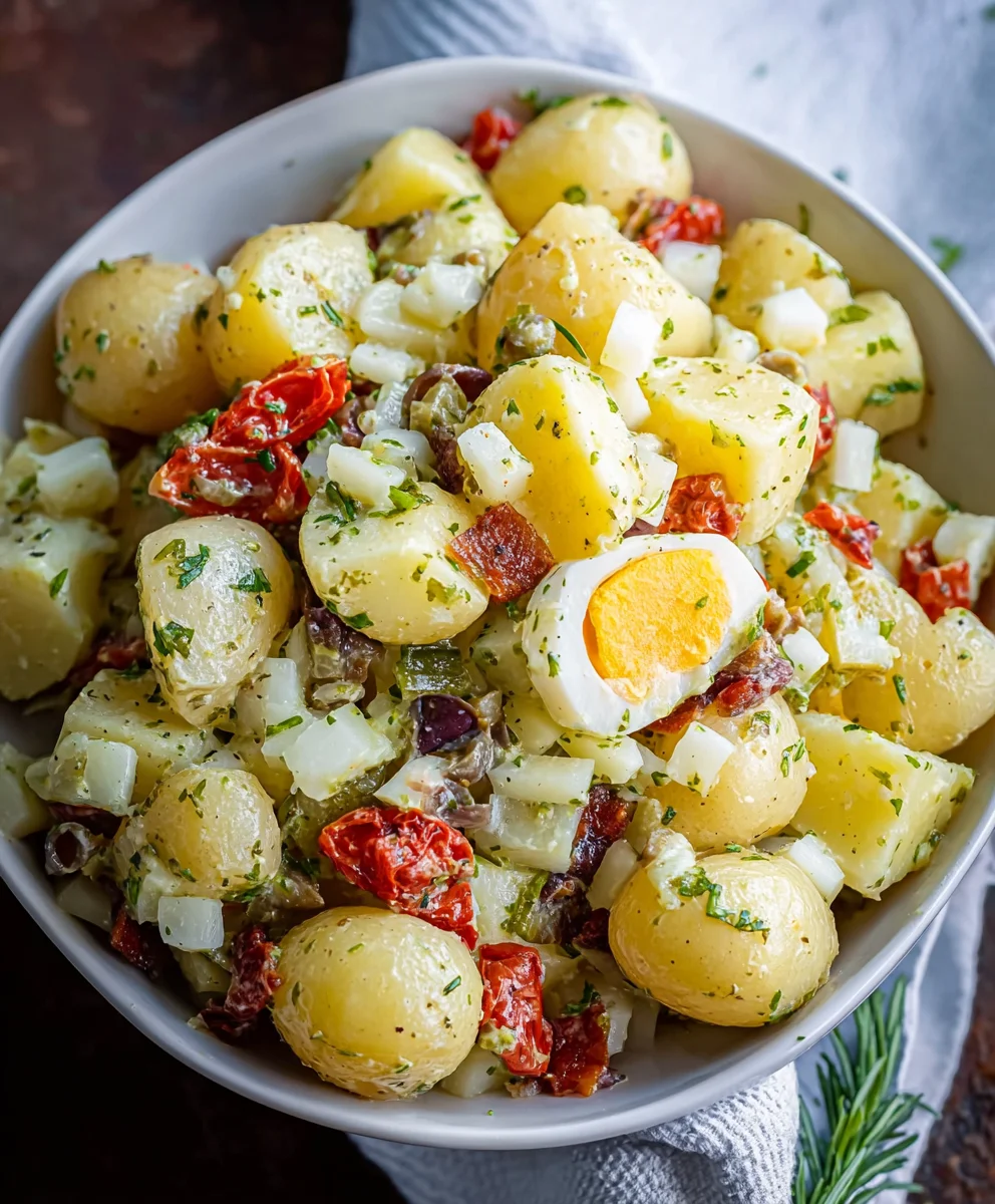 Authentic Italian Potato Salad - A Zesty Twist