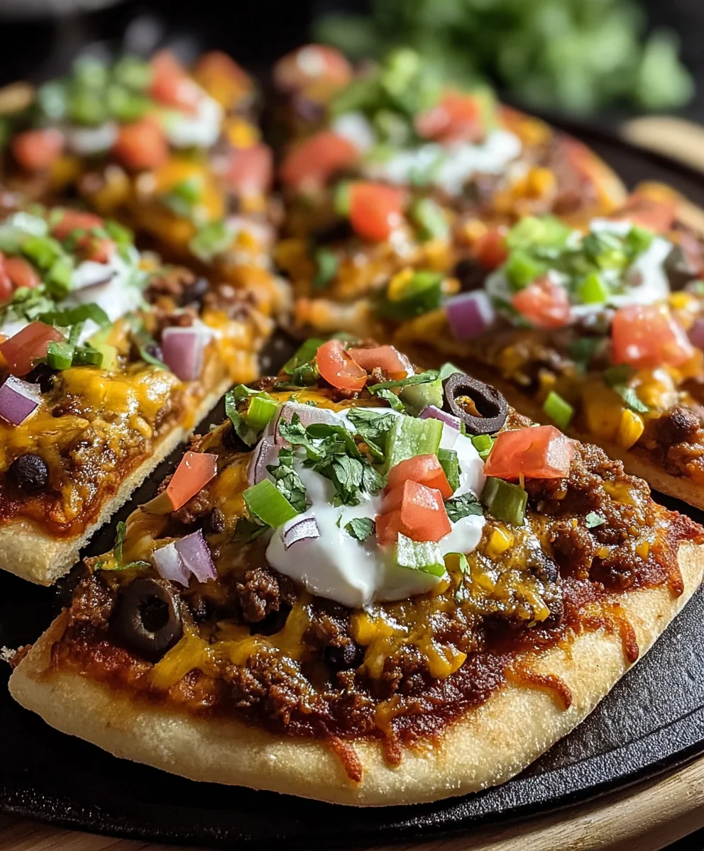 Easy Homemade Beef Mexican Pizza Recipe