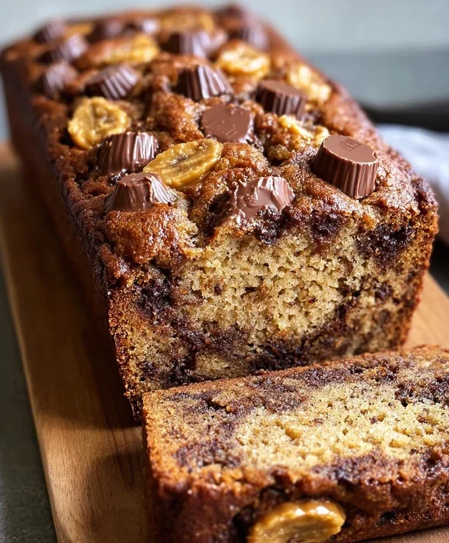 Reeses Peanut Butter Banana Bread