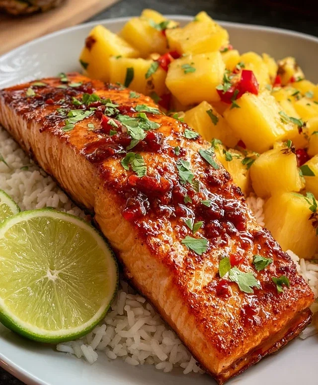 Pineapple Chipotle Salmon