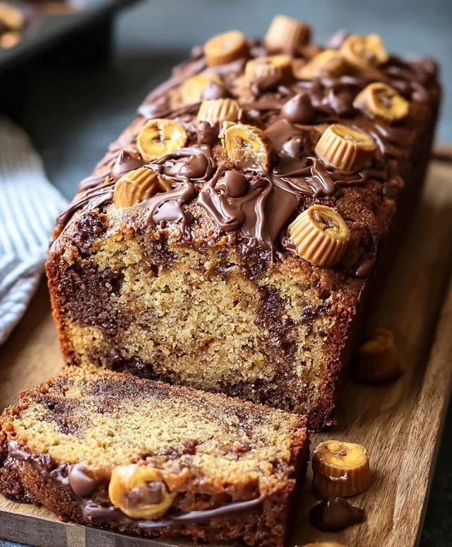 Reeses Peanut Butter Banana Bread