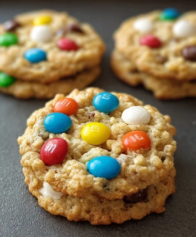 M&M Rice Krispies Cookies