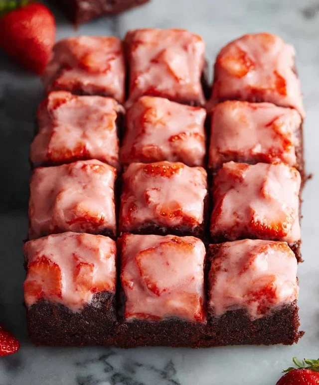 Strawberry Brownies