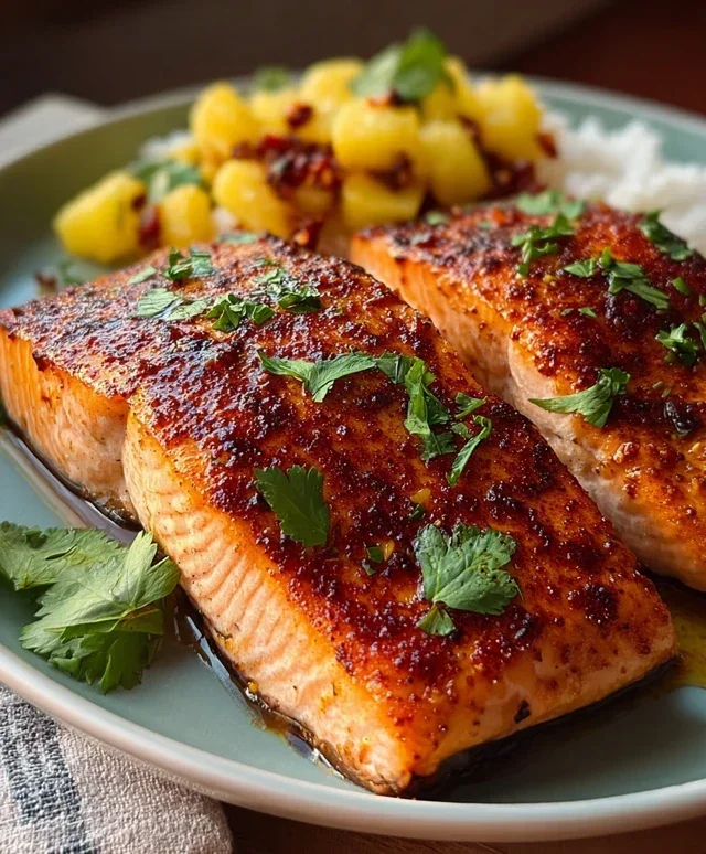 Pineapple Chipotle Salmon