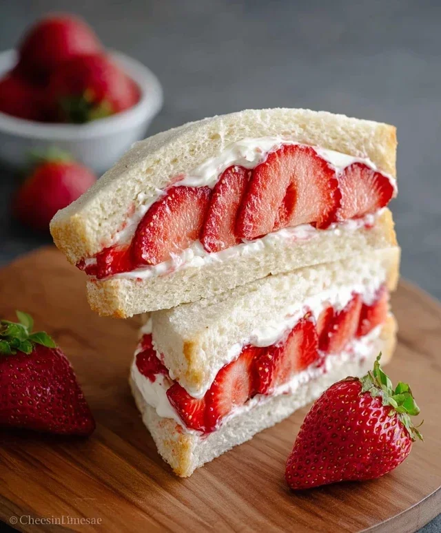 4-ingredient Strawberry Sando
