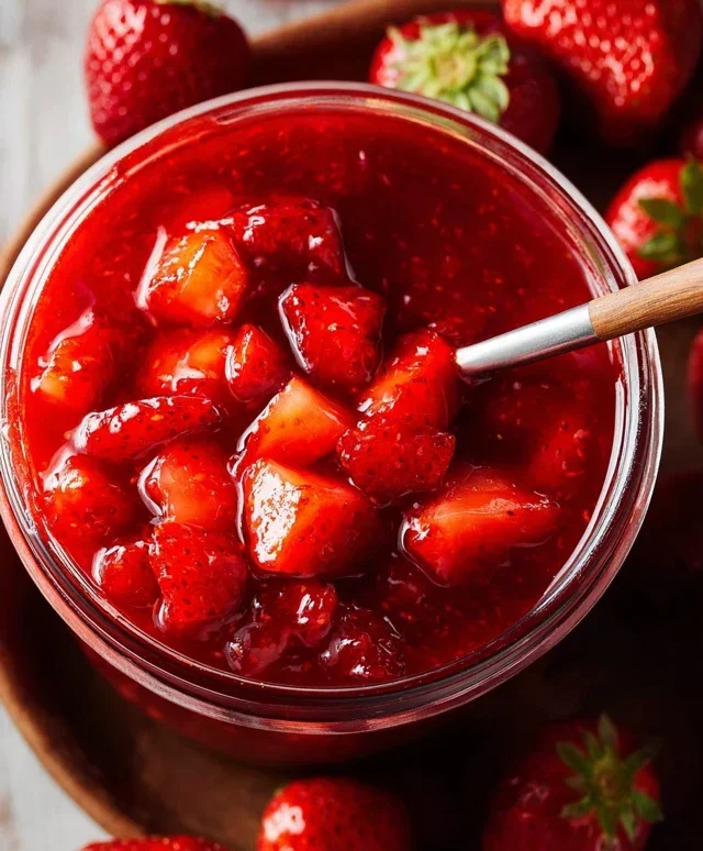 Fresh Strawberry Sauce (Strawberry Topping)