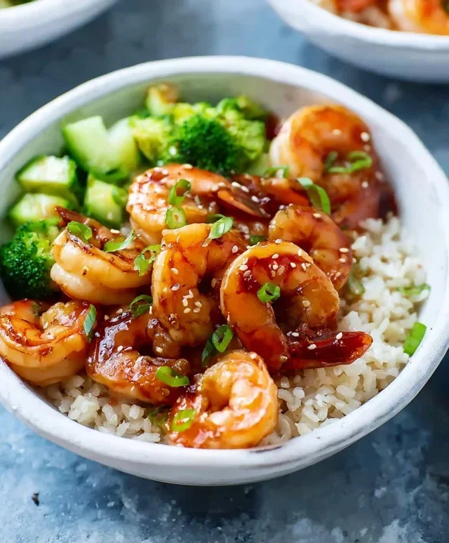 Honey Garlic Shrimp Bowls
