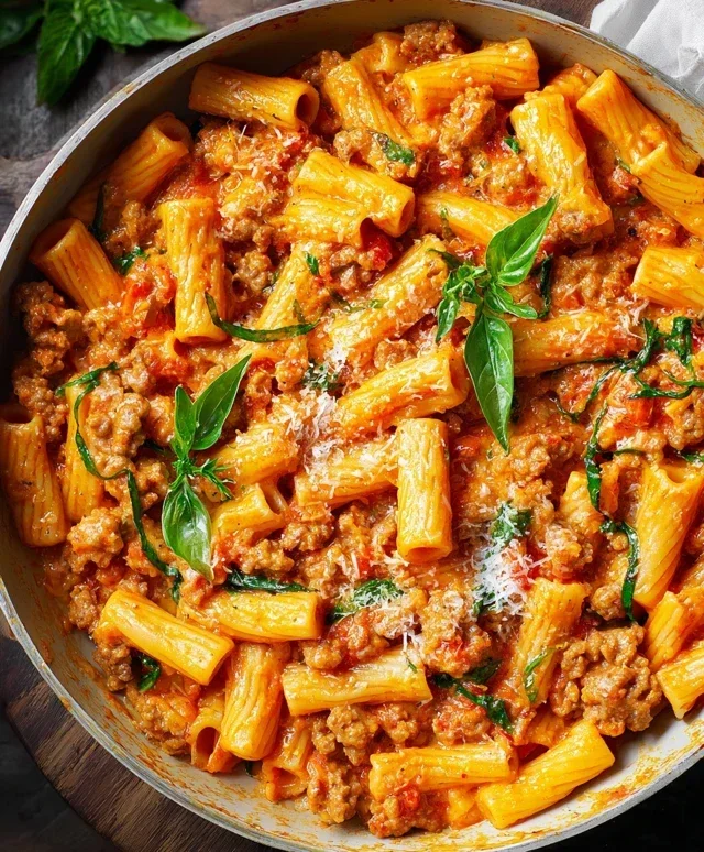 Creamy Sausage Rigatoni (One-Pan, 30-Minute Meal)