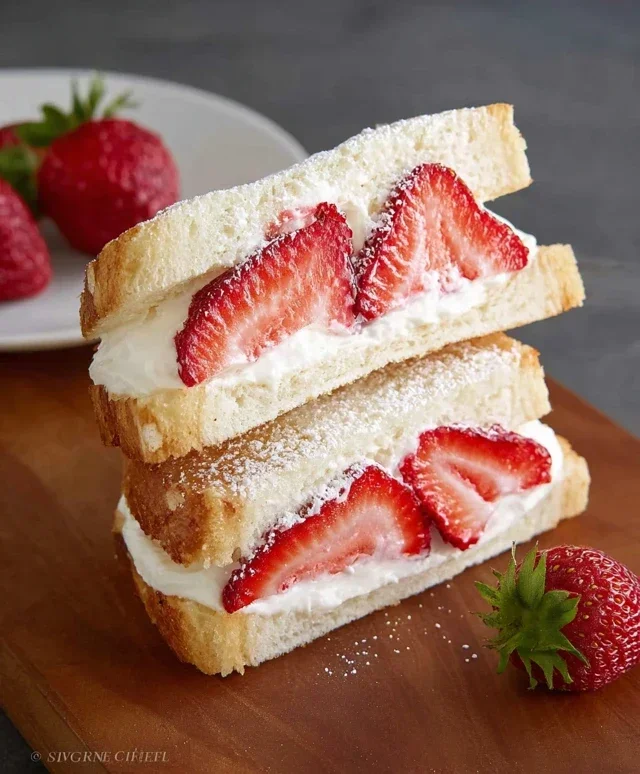 4-ingredient Strawberry Sando