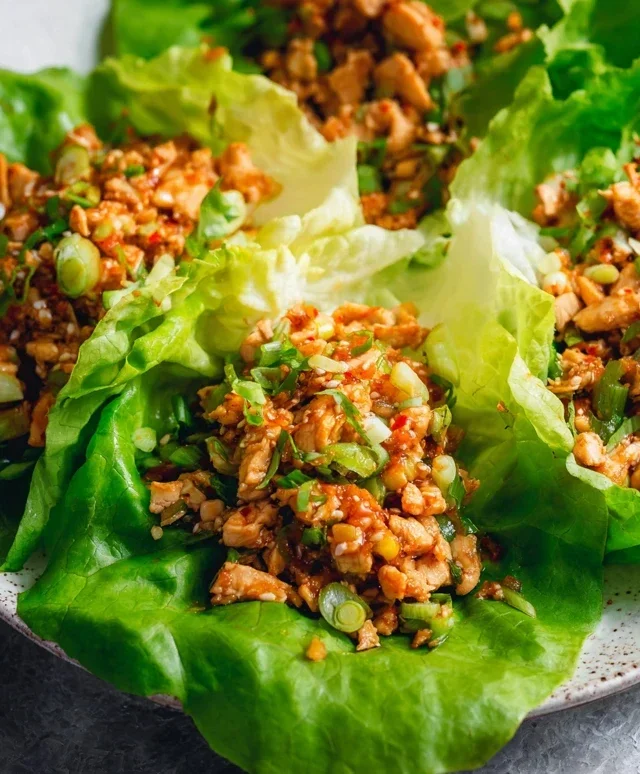 Asian chicken lettuce wraps recipe (Whole30, Pnon-non-non-alcoholic alternativeic non-alcoholic aleo, Low Carb)