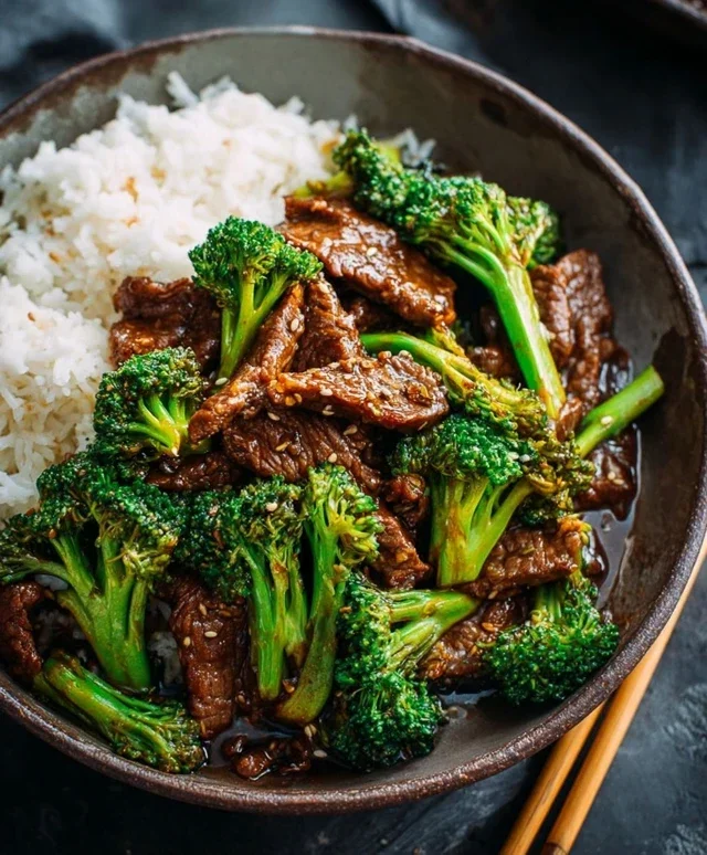 Chinese Beef and Broccoli (牛肉炒西兰花)