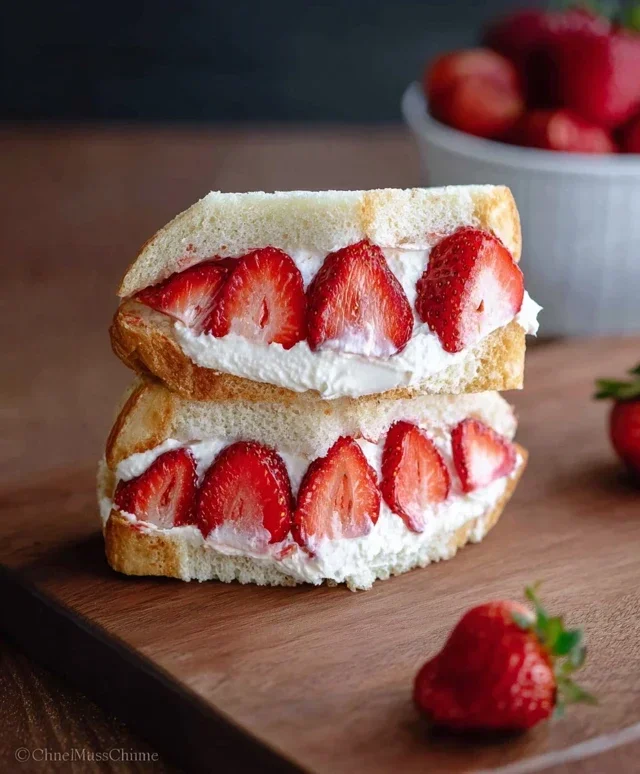 4-ingredient Strawberry Sando