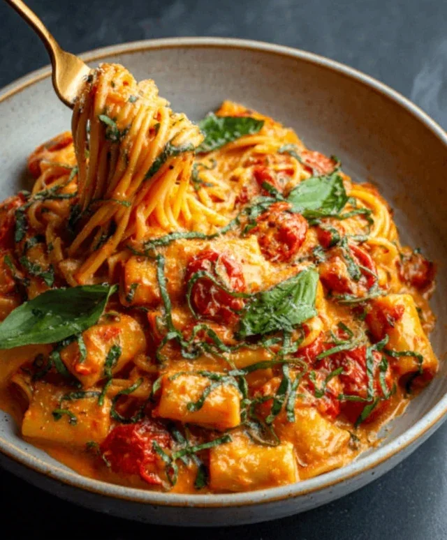 Creamy Tomato Garlic Pasta