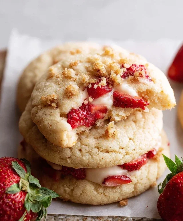 Strawberry Shortcake Cookies