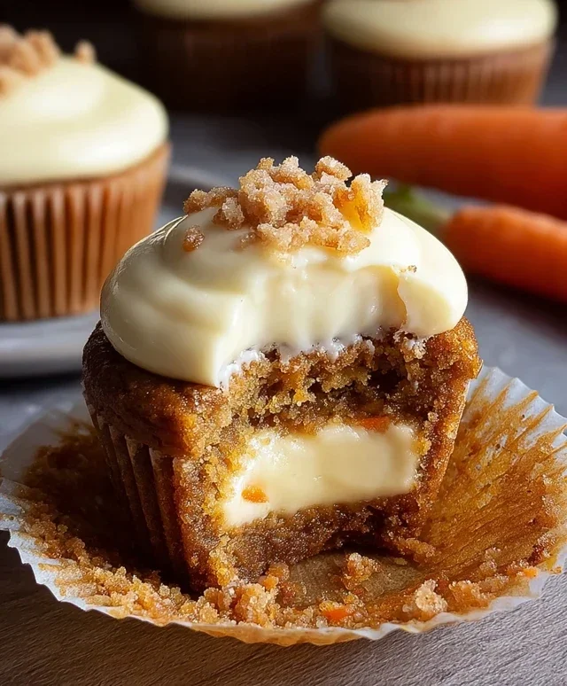 Carrot Cheesecake Cupcakes